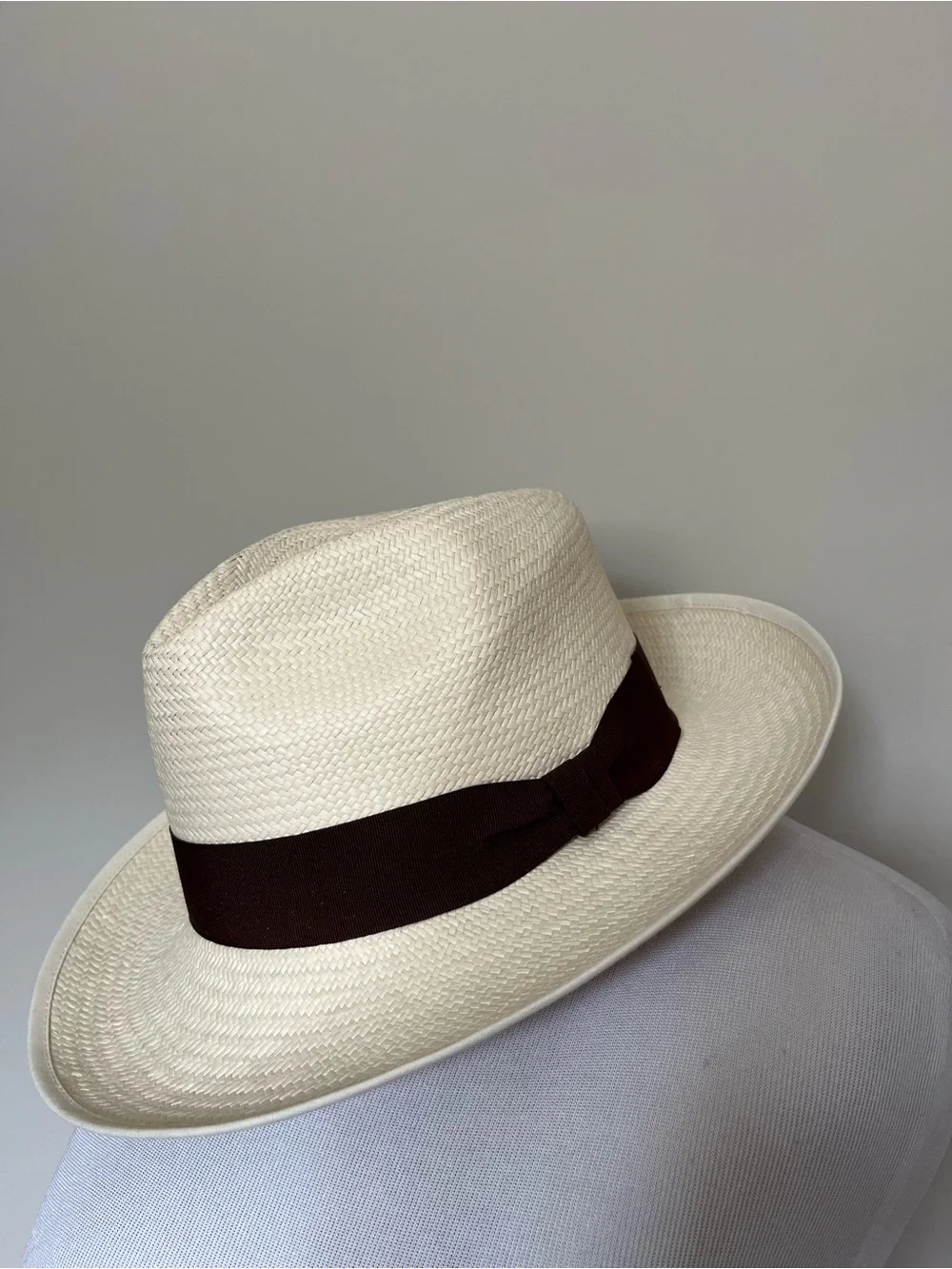 R. Dorfzaun Republica del Cacao Straw Fedora Hat Size 55